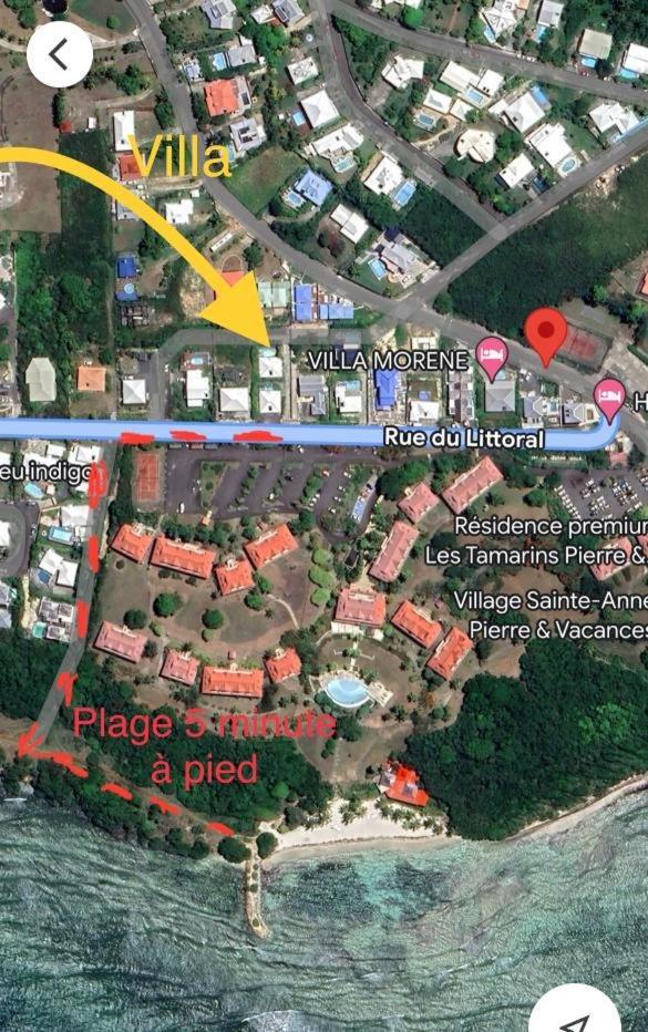 Villa Ana 5 Minutes A Pied Des Plages 상트 안느 외부 사진